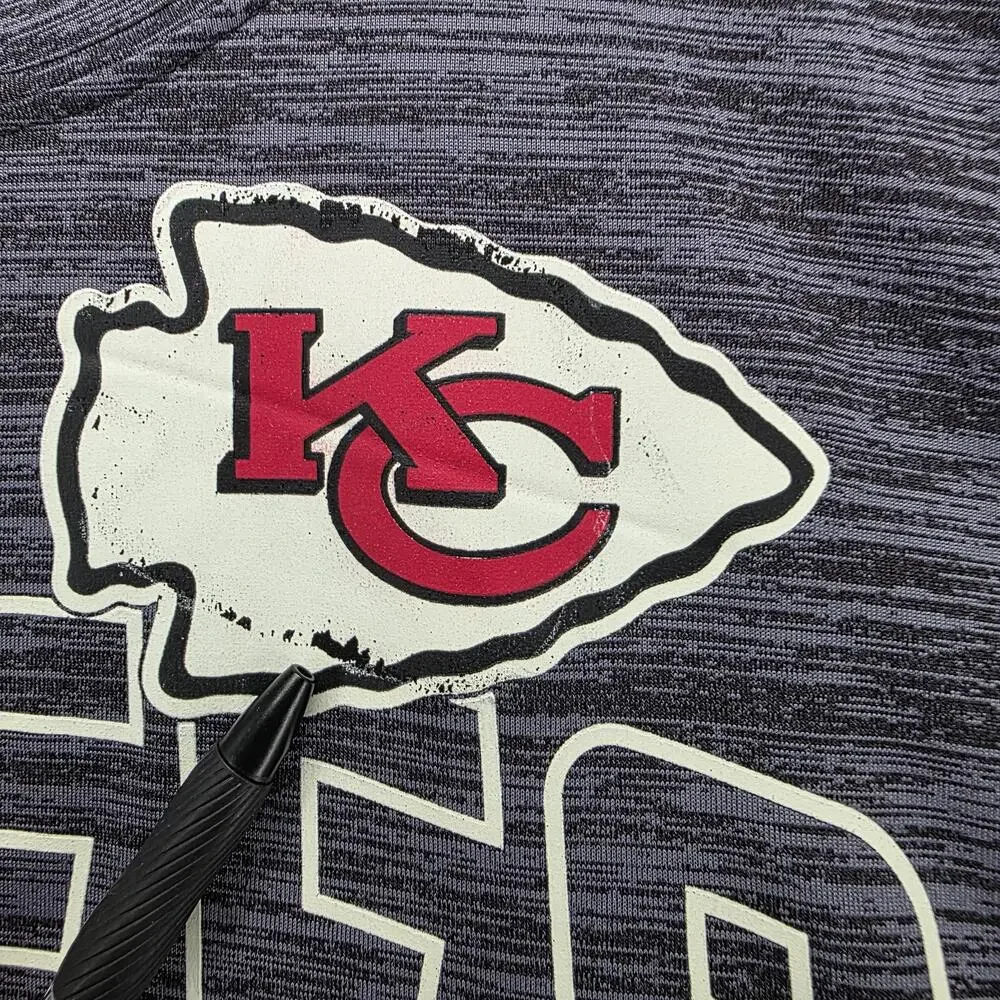 Kansas City Chiefs Shirt Mens XL Gray NFL Football Nike Dri-FIT Lightweight